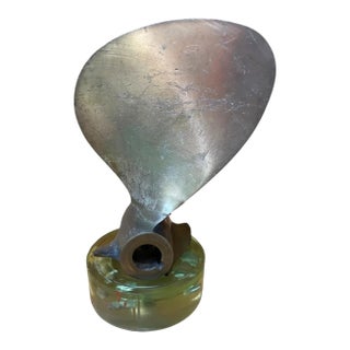 Vintage Bronze Boat Propeller Nautical Presentation Sculpture For Sale