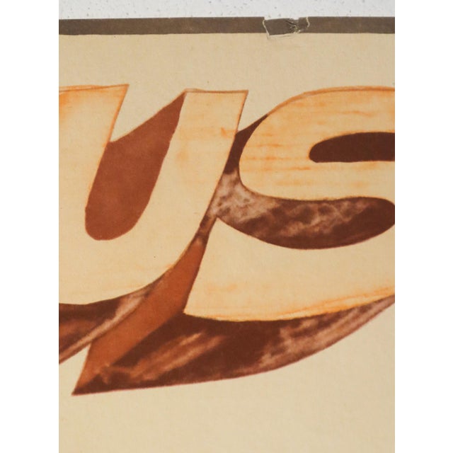 1973 Polish Teater Poster - Exodus - J. Sawka For Sale - Image 4 of 5