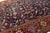 Textile 19th Century Antique Heriz Style Wool Rug With Deep Indigo All-Over Floral For Sale - Image 7 of 11