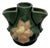 Vintage Roseville Pottery Clematis Flower Frog (Shape 50) Green Glaze 1944 E-4. For Sale
