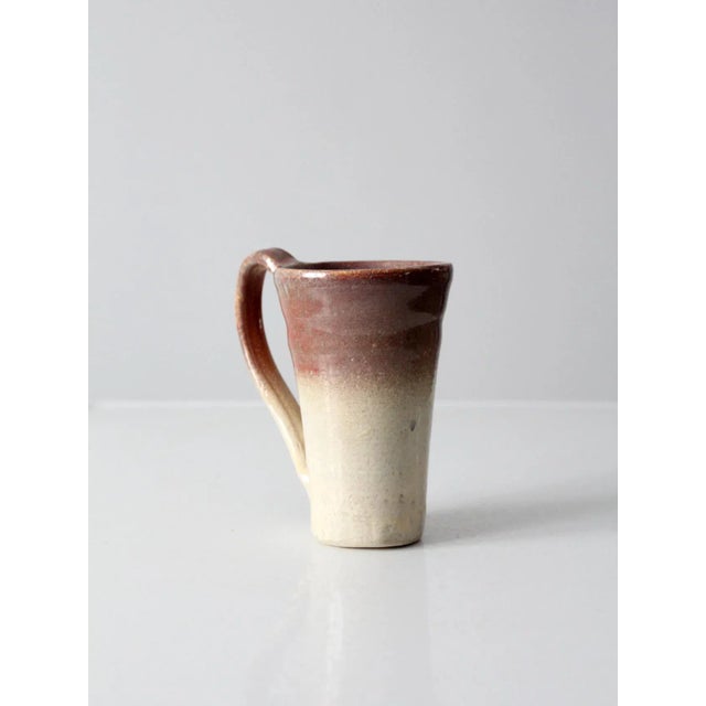 Contemporary Vintage Studio Pottery Mug For Sale - Image 3 of 13