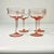 Mid 20th Century Art Deco Hollywood Regency Boho Chic Pink Crystal Champagne Coupes - Set of 4 For Sale - Image 4 of 9