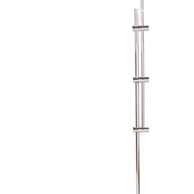 Regina Andrew Arc Floor Lamp With Fabric Shade in Polished Nickel For Sale - Image 4 of 7