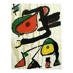 1989 Joan Miro Original Woodcut Engraver V3-1