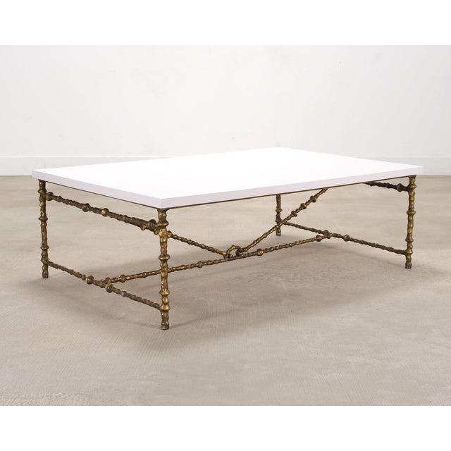 2000 - 2009 Oly Studio Gilded Iron Faux Bois Branch Diego Cocktail Table For Sale - Image 5 of 17
