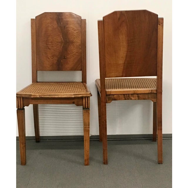 Art Deco Single French Art Deco Walnut Side Chair, 1930 For Sale - Image 3 of 10
