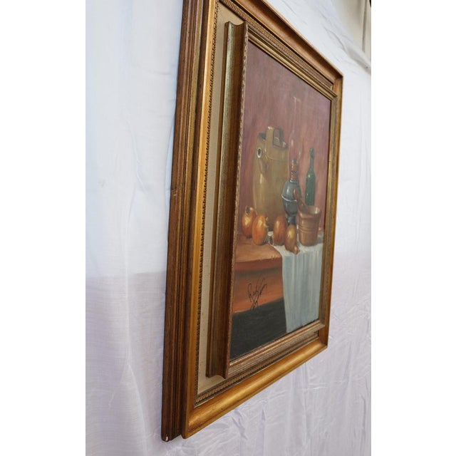 Wood Dead Nature, 1970s, Oil on Canvas and Wood, Framed For Sale - Image 7 of 14