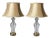 A Pair of Water Clear Crystal Table Lamps Hollywood Regency For Sale