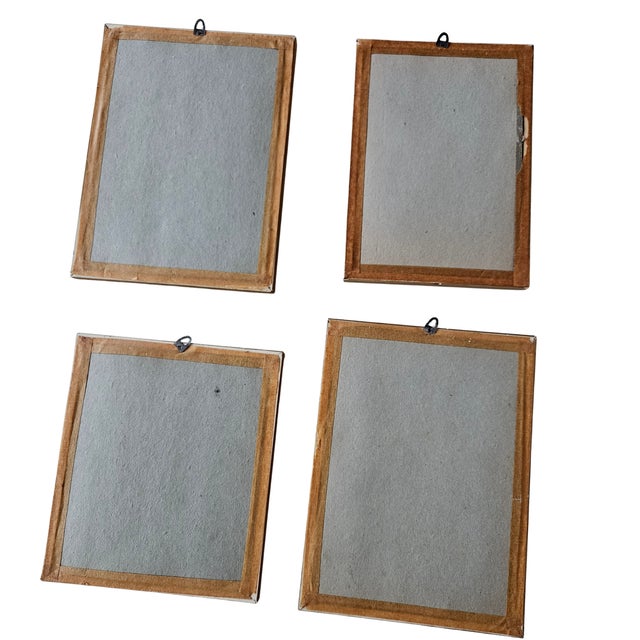 Set of Four Vintage Turkish Folk Art Needlepoint Textile Panels For Sale - Image 11 of 17