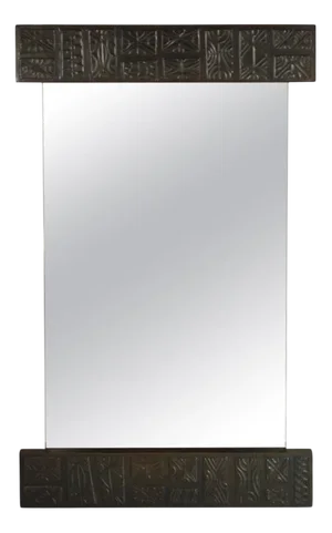 Mid-Century Modern Italian Copper Wall Mirror by Santambrogio De Berti, 1960s