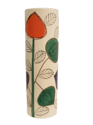 Hand Painted Pigalle Vase from Schramberg, 1960s