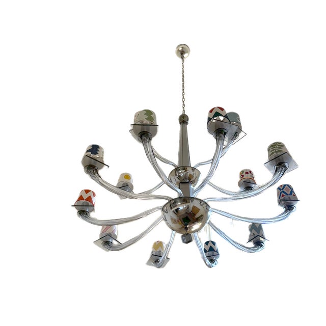 Murano Murano - Two-Tiered Chandelier For Sale - Image 4 of 12