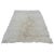 Midcentury Turkish Flokati Natural Undyed Wool Rug For Sale