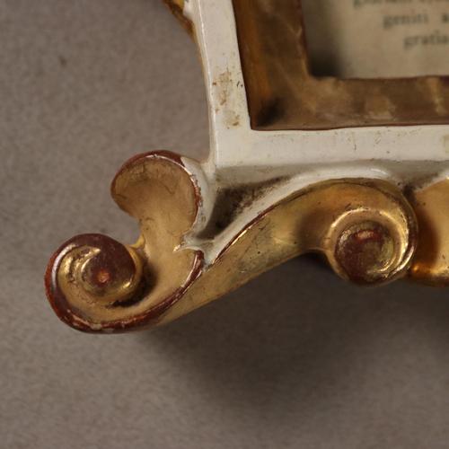 Antique Neo-Baroque Altar Cards in Carved Wood, Italy, 19th Century, Set of 3 For Sale - Image 14 of 16