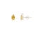 Metal 18k Gold Yellow Sapphire and Diamond Pendant, Ring Size 7, Stud Earrings - 4 Pieces For Sale - Image 7 of 11