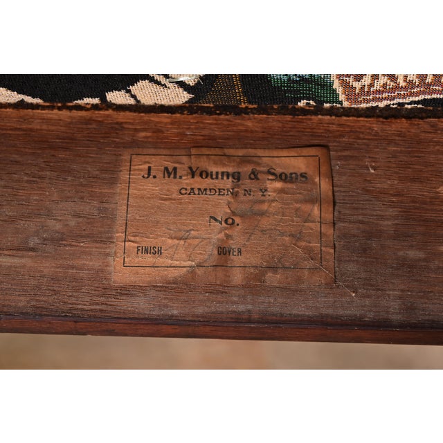 J. M. Young & Sons Antique Mission Oak Arts & Crafts Rocking Chair, Circa 1900 For Sale - Image 12 of 13
