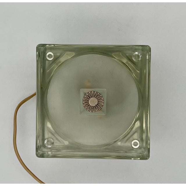 Glass Cubosfera Table Lamp by Alessandro Mendini for Fidenza Vetraria, 1968, 1960s For Sale - Image 7 of 11