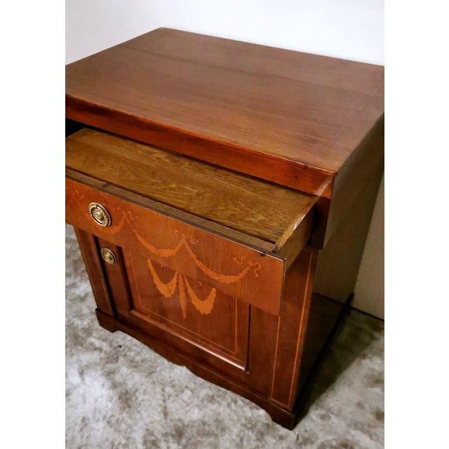 Late 19th Century Biedermeier Style Small Italian Cabinet For Sale - Image 4 of 13