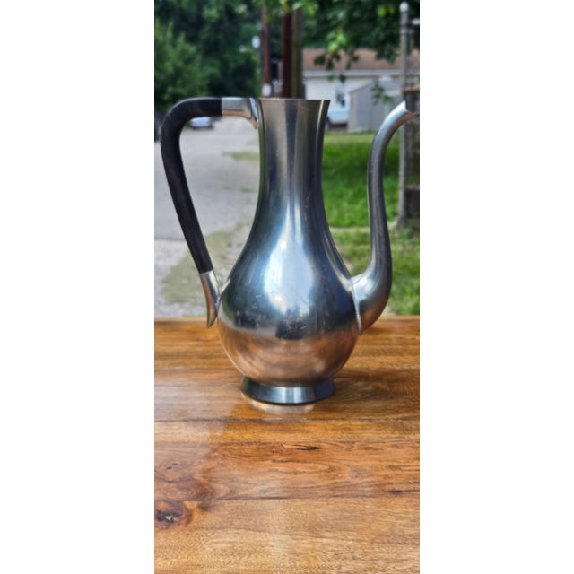 Vintage Silver-Plated Pitcher & Tankard Set - Mid-Century Modern Barware or Tea Service For Sale - Image 13 of 18