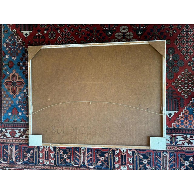 Jean Krillé, Landscape No. 94, Oil on Wood, 1984 For Sale - Image 8 of 9