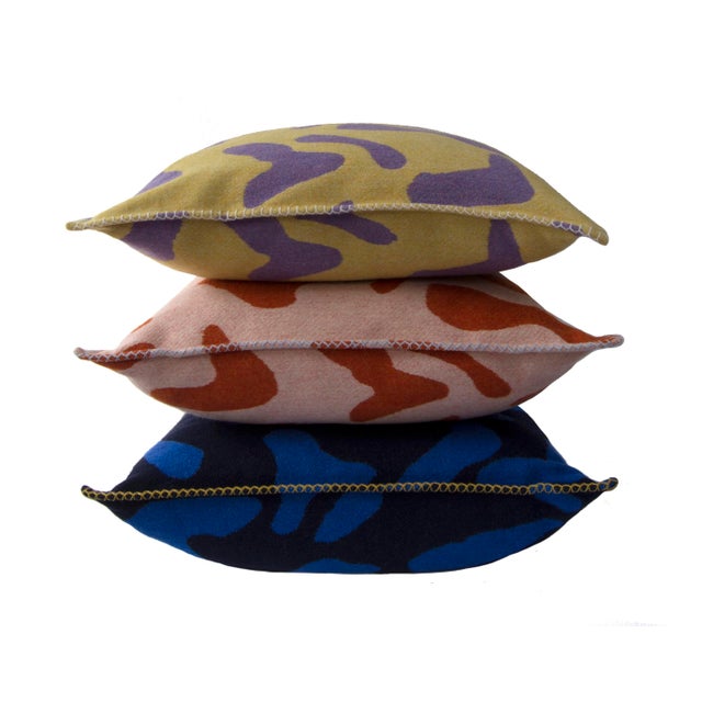 Cushion in Recycled Wool by Granite + Smoke For Sale - Image 6 of 7