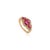 Art Deco Vintage Inspired Cluster Ruby Diamond Cocktail Ring Size 5.5 in 14k Yellow Gold For Sale - Image 3 of 17
