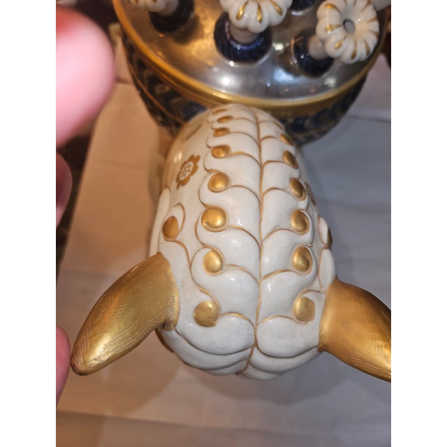 Mangani Double Horse Head Guilia Mangani Tulipiere Florence Italy For Sale - Image 4 of 7