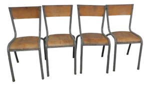Stackable Chairs from Mullca, 1960s, Set of 4