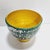 Vintage Bohemian Ceramic Planter in Green and Lemon Yellow, 1950s For Sale - Image 3 of 11