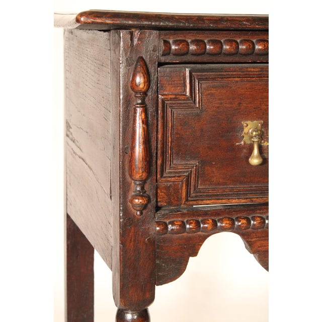Antique English Jacobean Style Oak Sideboard For Sale - Image 10 of 11