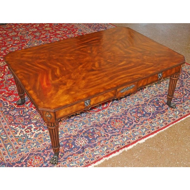 Brown Theodore Alexander Althorp Mahogany Regency Style Cocktail Coffee Table For Sale - Image 8 of 14