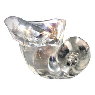 Shell in Iridescent Crystal from Barovier & Toso, 1930 For Sale