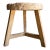 Vintage Elm Wood Wheel Table in Natural Finish For Sale
