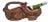 Early 20th Century French Black Forest Carved Walnut Clog Wine Holder For Sale