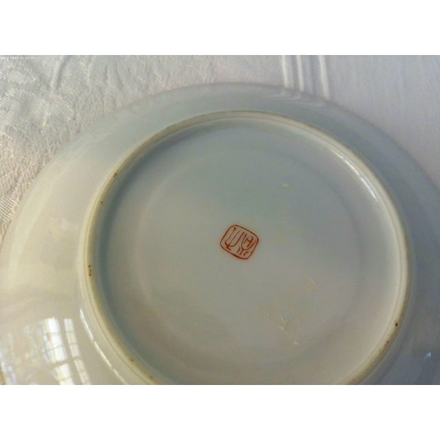 1970s Soko Bone China Bamboo Cups & Saucers, Srvc. For 8 For Sale In West Palm - Image 6 of 6