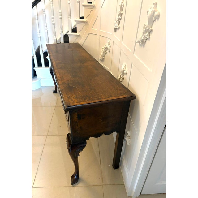 Antique Georgian Oak Console Table, 1900s For Sale - Image 10 of 11