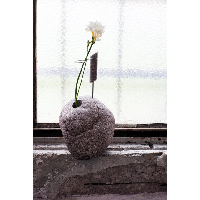 Contemporary The Sitter Purple Granite Found Flower Vessel by Studio Do For Sale - Image 3 of 5
