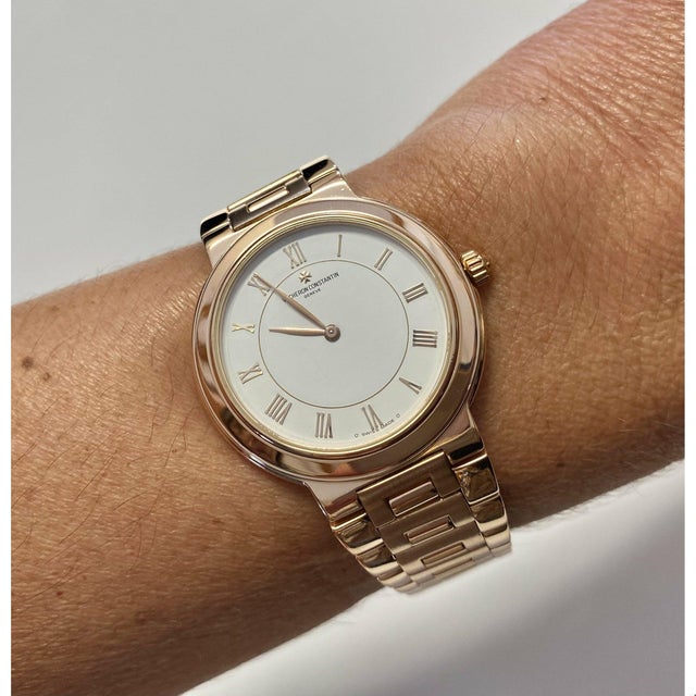 Vacheron Constantin Sovereign 18k Rose Gold 32mm Watch For Sale - Image 10 of 11