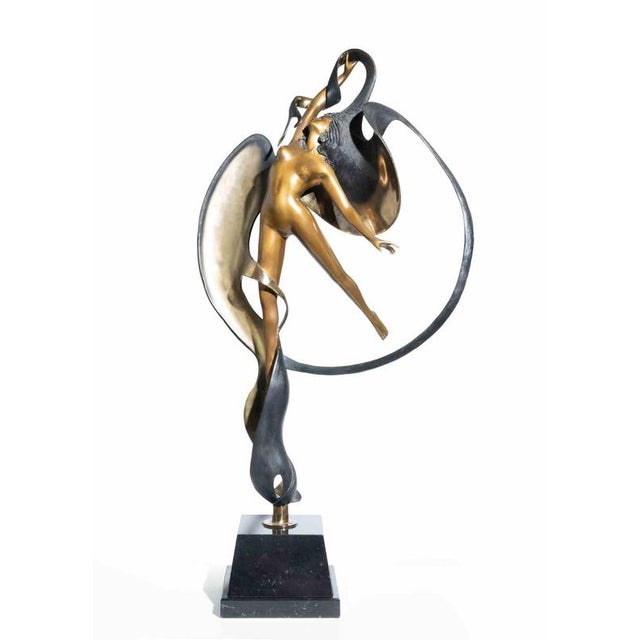 Angelo Basso, Leda Sculpture, 1986, Bronze For Sale - Image 6 of 11