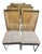 Attributed to Milo Baughman for Thayer Coggin Vintage High Back Brass Dining Chairs For Sale