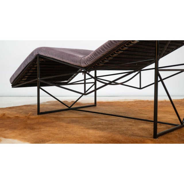 1980s Attributed to Paolo Passerini Chaise Lounge for Uvet Dimensione For Sale - Image 9 of 18