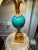 Blue Turquoise Opaline Ostrich Egg Table Lamp from S.A. Boulanger, 1990s For Sale - Image 9 of 13