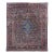 Vintage Persian Bibikabad Rug, Hand-Knotted Wool, Herati Geometric Pattern, Rust Red & Blue, 9x12 For Sale