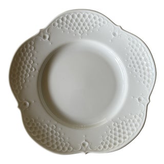 White Form Relief Bread Plate by Ludwig Zeptner for Meissen, 1990s For Sale