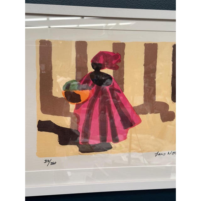 Lars Norrman, African Woman, 1950s, Lithograph, Framed For Sale - Image 4 of 18