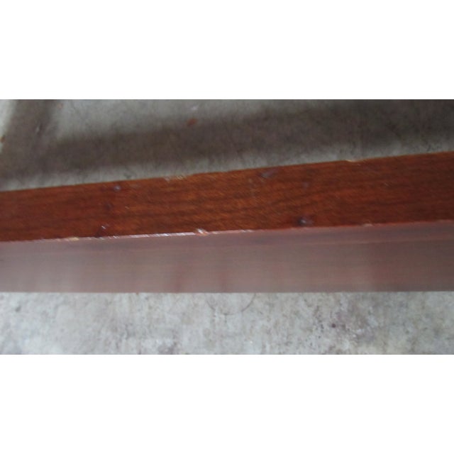 Wood 1980s Mahogany Queen Rice Poster Bed Carved For Sale - Image 7 of 7