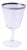 Dorothy Thorpe Silver Rim Wine Glass, Set of 4 For Sale