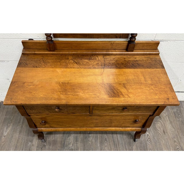 Victorian Antique American Victorian Dresser With Tall Removable Swivel Mirror For Sale - Image 3 of 11