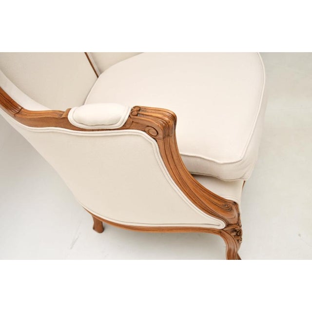 Wood Set of French Walnut Chairs, 1930s, Set of 2 For Sale - Image 7 of 12