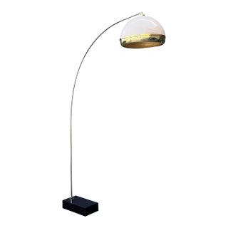 Vintage Boho Arc Floor Marks Lamp After Guzzini For Sale